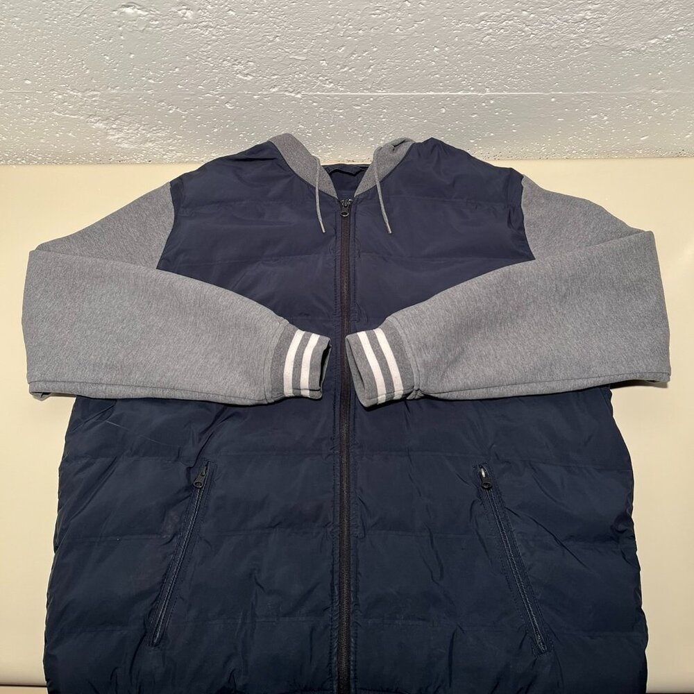 American Eagle Men's Varsity Puffer Jacket with Hood